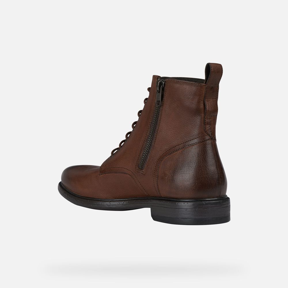 Botas Geox Homem Marrom Escuro - Terence - CIZDS6423